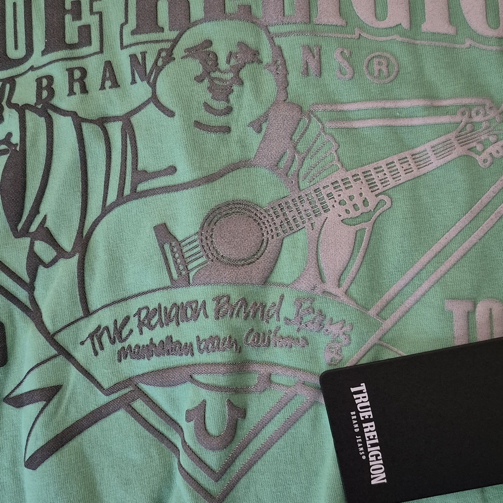 True Religion Green Cotton Tee - Picture 3 of 3